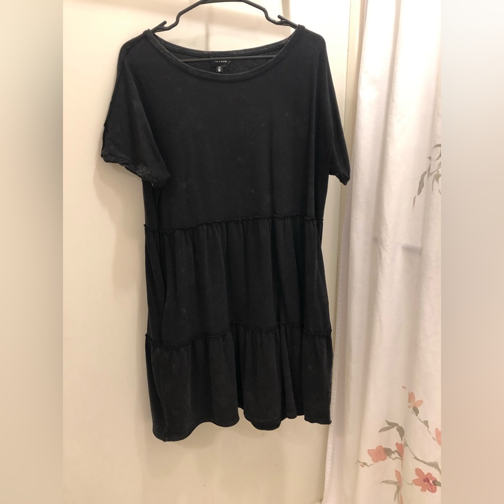 Black babydoll oversized boutique dress